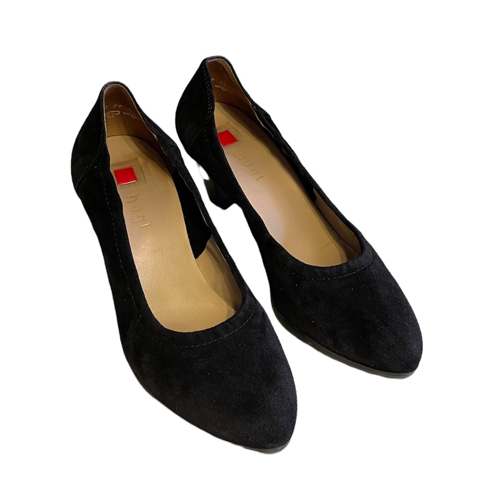 Hogl Black Suede Pumps 8
